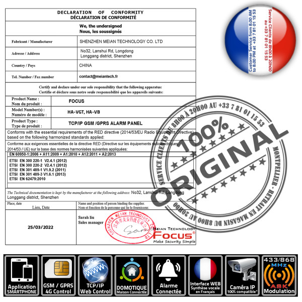 Alarme De Porte Sans Fil Gsm Gsm Wireless Door Alarm, Gsm Quad Band