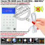 Clavier RFID PB503R sur fond neutre, solution sans fil pour système Meian