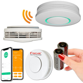 Capteur de Fumée MD2105R sans-fil Meian, idéal pour maisons et bureaux