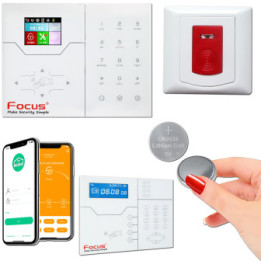 Vue avant du PB200R Bouton d’urgence, compatible iProtect, Evolution RCT/GSM, GSM, IP-1, RCT, IP2, ST-V, JOD-1.