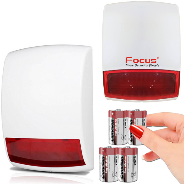 Sirène Meian MD327R compatible ORION IP GSM pour protection sans fil fiable.