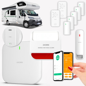 Alarme 4G Camping Car Capucine sécurisée avec carte SIM sans abonnement