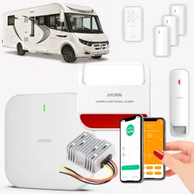 Alarme Camping-Car 4G avec carte SIM | Protection 12V | Application mobile pour Surveillance à distance